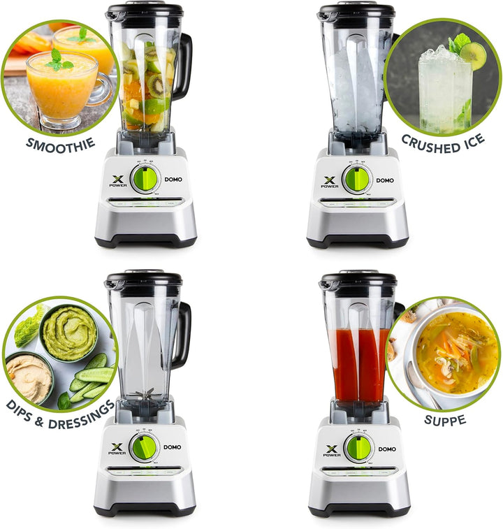 DOMO DO747BL Xpower Blender/Standmixer - Krug aus Tritan - 2 L - 1500 W