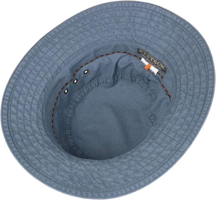 Stetson Reston Freizeithut Damen/Herren (Kophöhe ca. 9cm) - Schlapphut aus Bio-Baumwolle Packable -