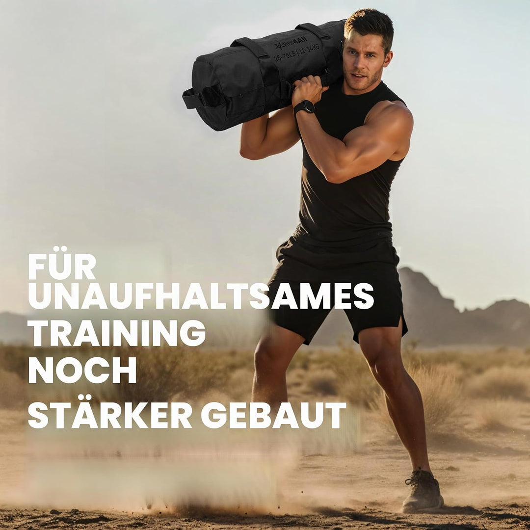 Yes4All 20kg/30kg/50kg/80kg Weight Bag - Sandbags Gym - Core Training Power Bag for Crossfit/Running