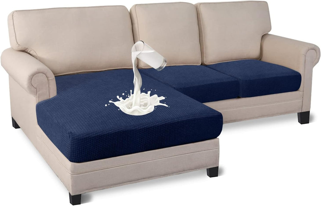 Granbest Premium Wasserabweisend 3 Stück Sektionssofa Sitzkissen Abdeckung Chaise Lounge Sofa Protec