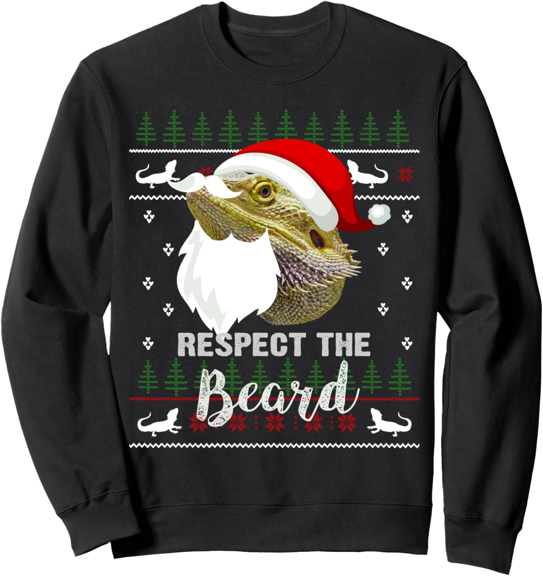 Lustiges Weihnachts-Ornament mit Bartagamen, Geschenk Sweatshirt