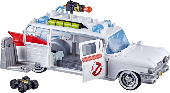 Ghostbusters Ecto-1 Fahrzeug zum 2020 Film mit Accessoires für Kinder ab 4 Jahren, Auto und Geschenk