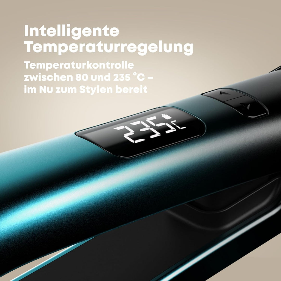 REVAMP Progloss Ultra X Shine Keramik-Glätteisen | Haarglätter mit breiten gefederten Keramik-Ionen-