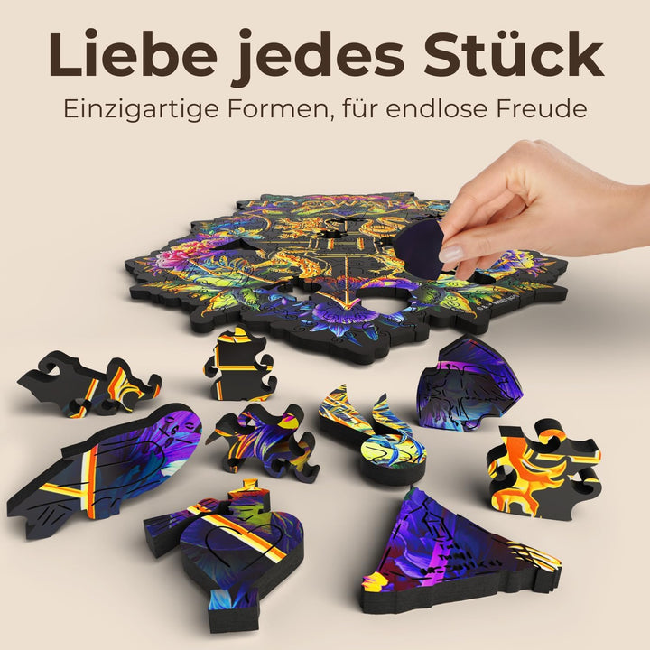 Crafthub Premium Holzpuzzle für Erwachsene & Kinder – A3 Harry Potter Puzzle – 201 Teile – Feine Sel
