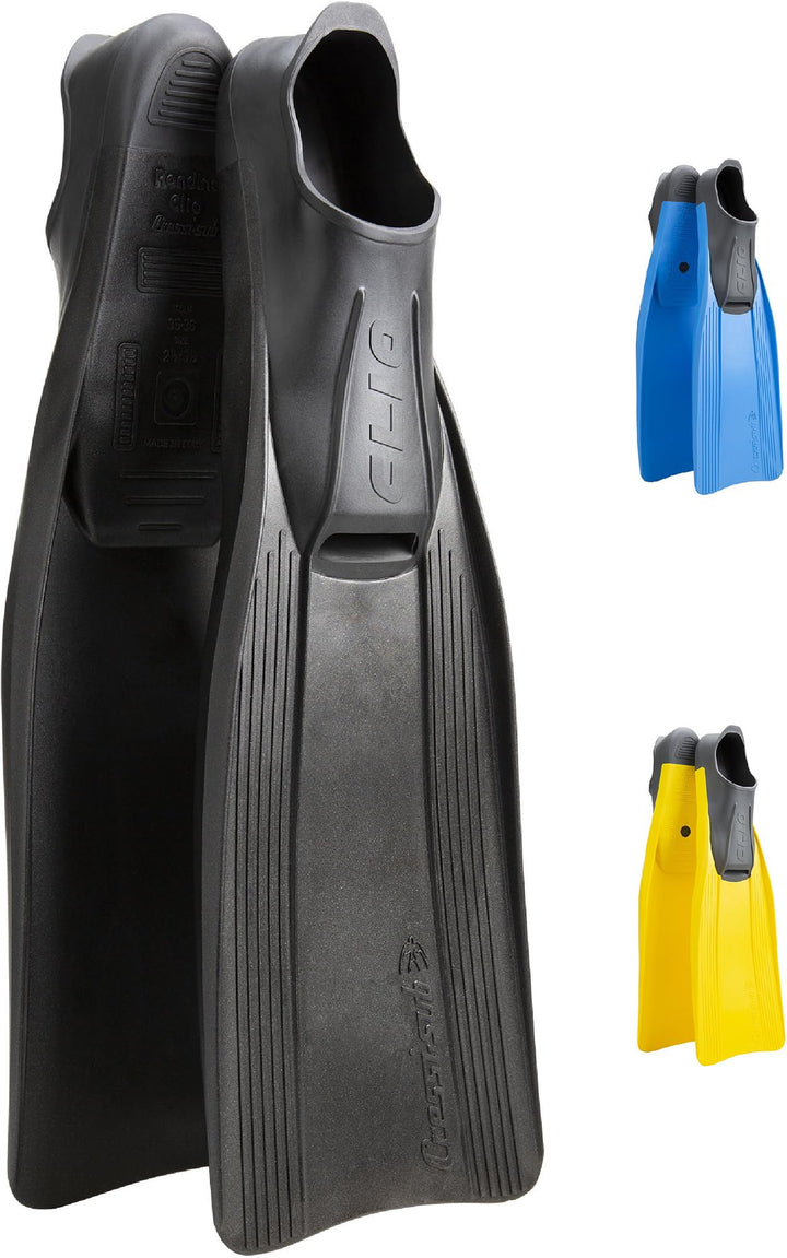 Cressi Clio lange 30 cm Schnorchel-Flosse 8,5/9,5 Schwarz