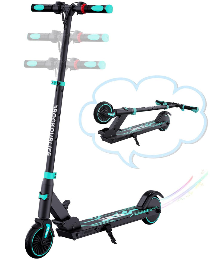 RCB R15 Elektroroller Kinder ab 8-12-16 Jahre, Faltbarer E Scooter, Max 20km/h, Reichweite 16KM, Nur