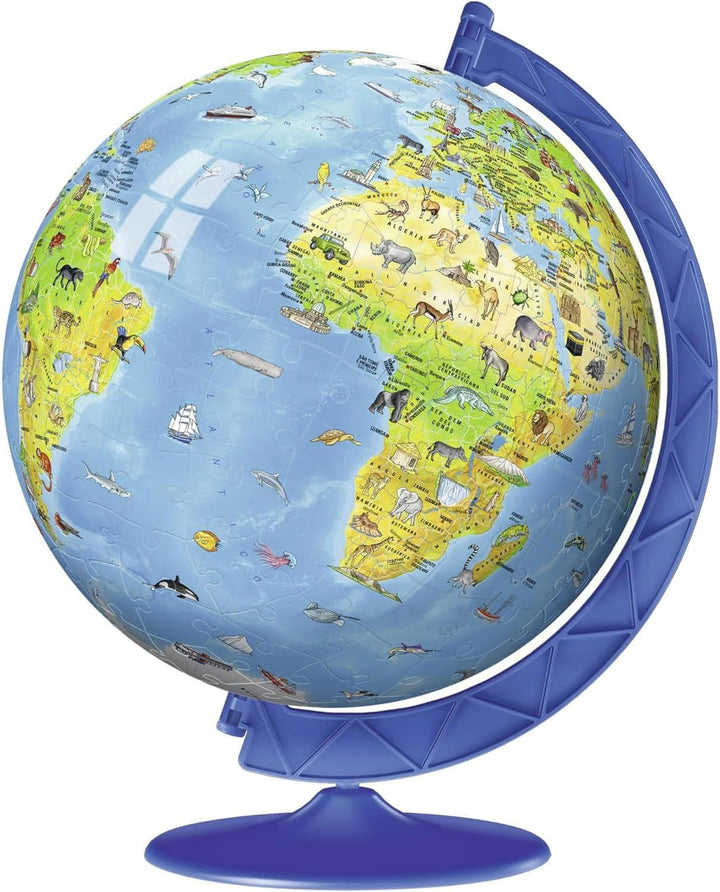Ravensburger 12340 3D-Globuspuzzle, 180 Teile, Mehrfarbig, Empfohlenes Alter 7-12 Jahre, Grösse 26,7