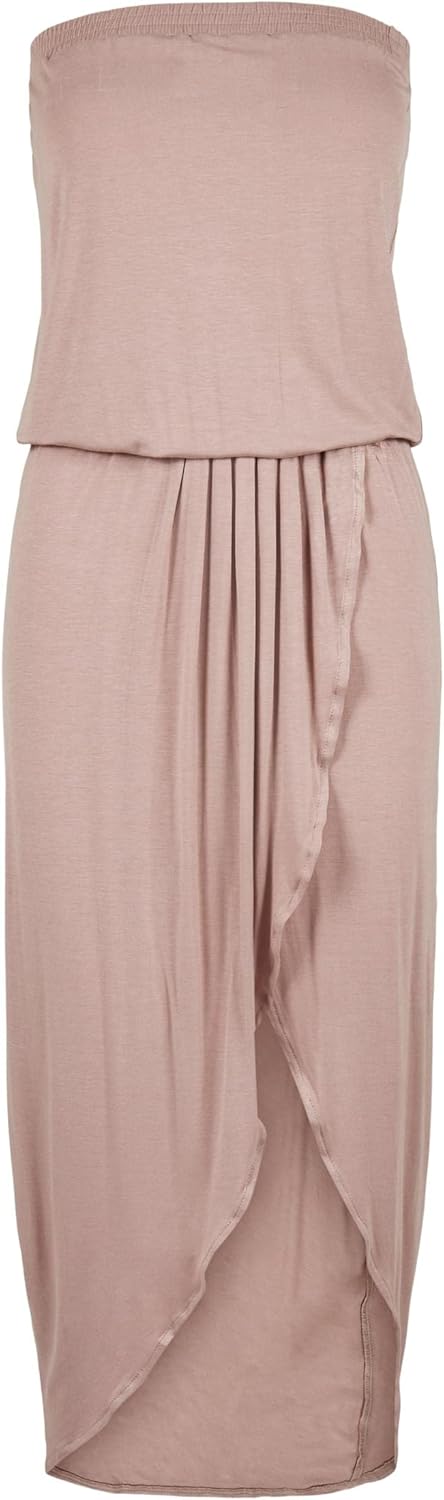 Urban Classics Damenkleid aus Viskose, sommerliches Bandeau-Kleid für Frauen mit luftigem Stoff, trä