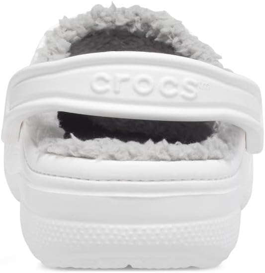 Crocs Unisex Baya Lined Clog 36 EU White Light Grey, 36 EU White Light Grey