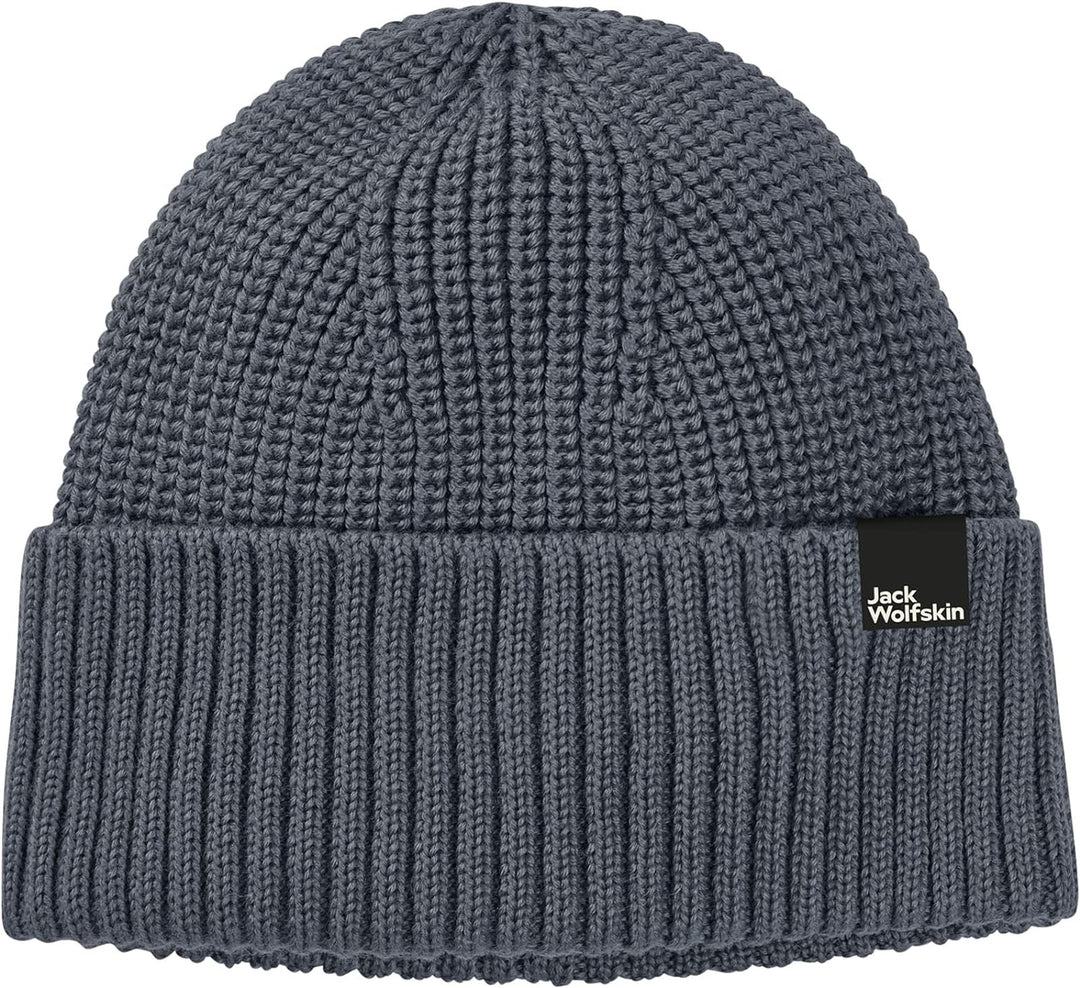 Jack Wolfskin Damen Beanie-Mütze Schwansee Beanie W Einheitsgrösse Slate Blue, Einheitsgrösse Slate