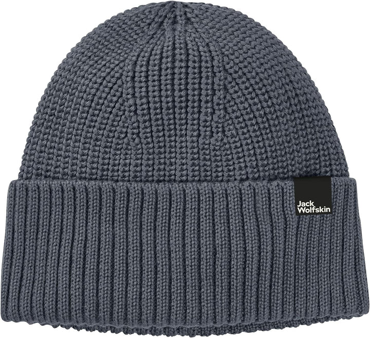 Jack Wolfskin Damen Beanie-Mütze Schwansee Beanie W Einheitsgrösse Slate Blue, Einheitsgrösse Slate