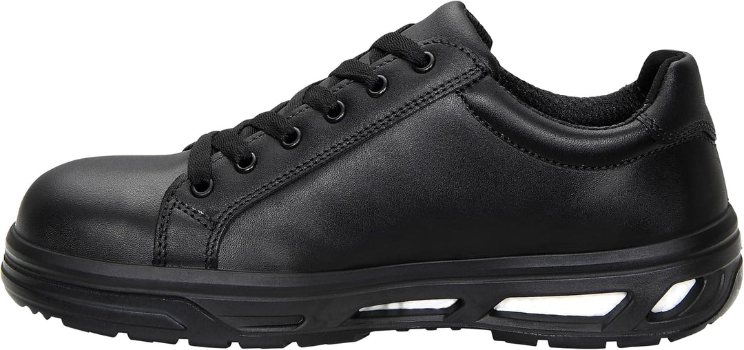 ELTEN Sicherheitsschuhe Noel XX10 Black Low ESD S2, Damen und Herren, Leder, Stahlkappe, leicht, spo