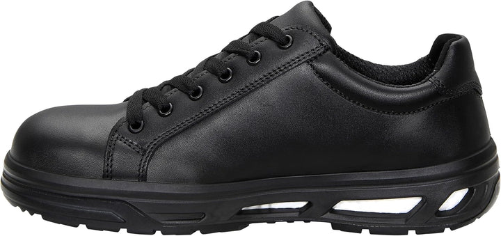 ELTEN Sicherheitsschuhe Noel XX10 Black Low ESD S2, Damen und Herren, Leder, Stahlkappe, leicht, spo