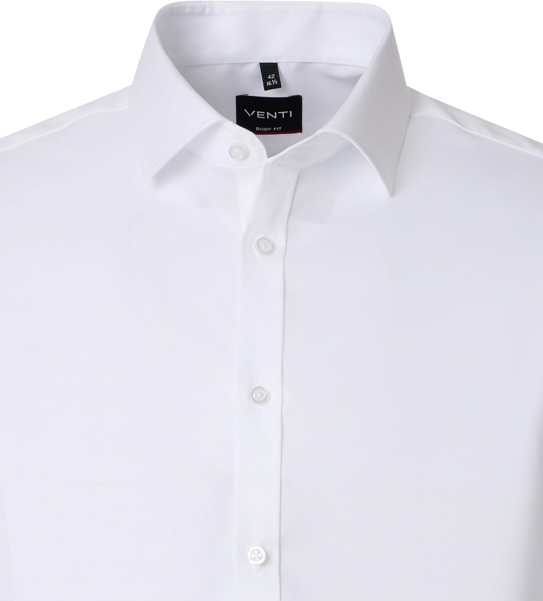 Venti - Body Fit - Herren Businesshemd (001430), Grösse:42, Farbe:Weiss (000)