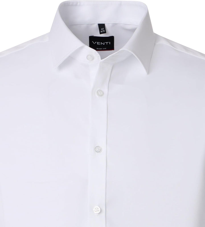 Venti - Body Fit - Herren Businesshemd (001430), Grösse:42, Farbe:Weiss (000)