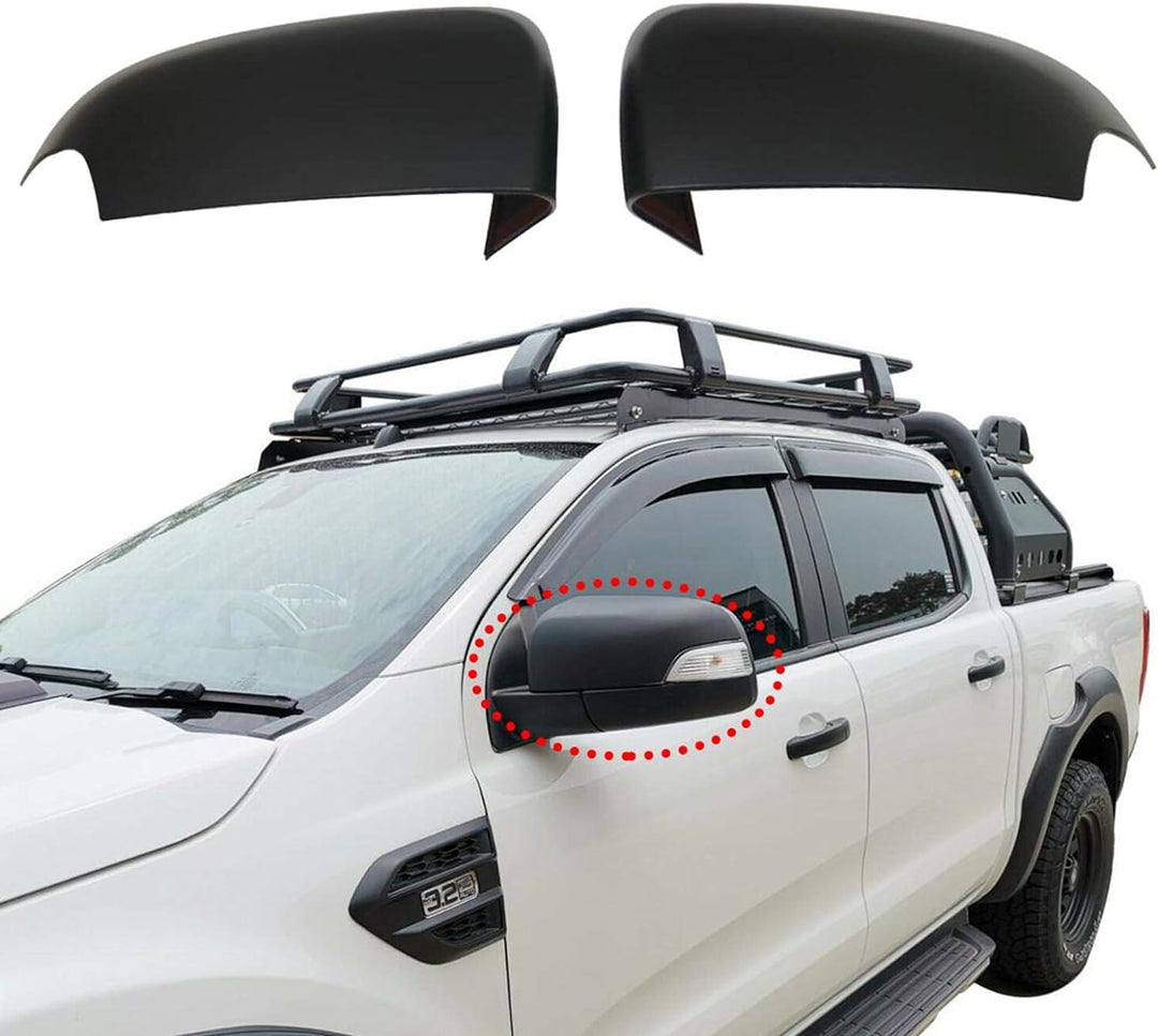 JHCHAN Generisch Blinkerschutz Spiegelabdeckung Seitenspiegelkappe für Ford Ranger 2012-2022 T6 T7 T