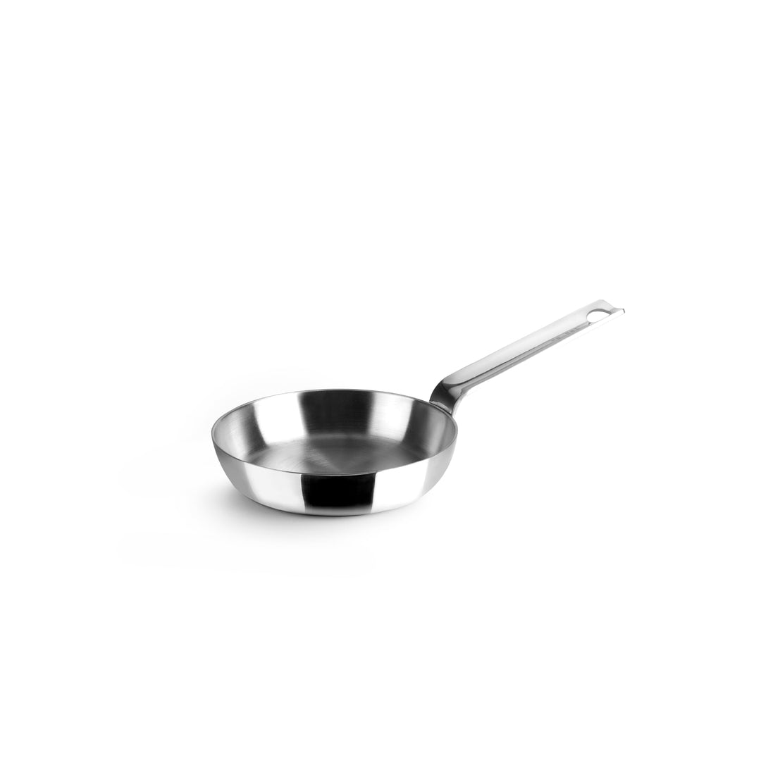 IBILI Blinis Triply Natural Dreilagige Pfanne, 12 cm, Edelstahl, induktionsgeeignet, ohne Antihaftbe