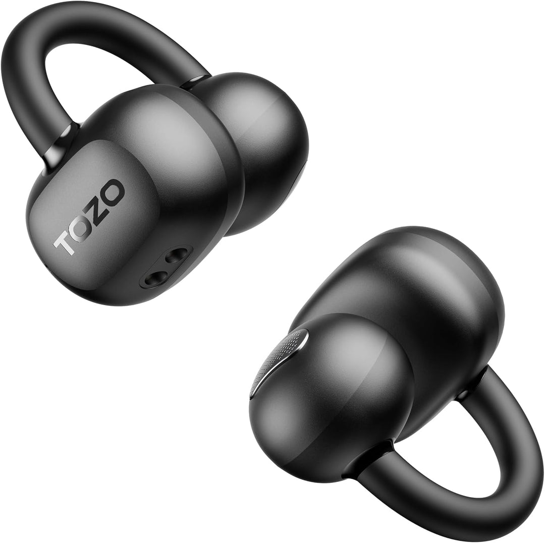 TOZO OpenEarRing Open Ear Kopfhörer 5.4 Bluetooth Kopfhörer, Bequem Clip On Kopfhörer, Kopfhörer Kab