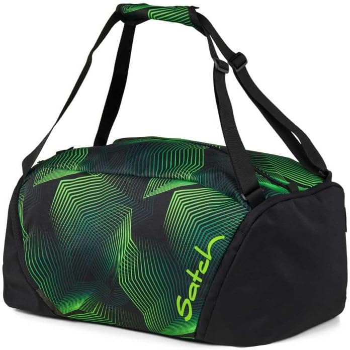 Satch Air Schulrucksack Set 3tlg. inkl. Schlamperbox und Sporttasche Seismic Green, Seismic Green