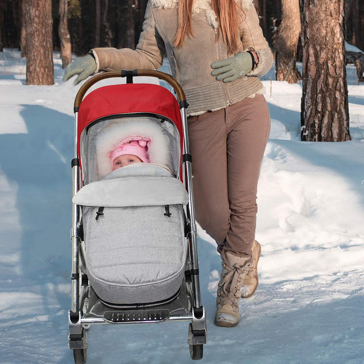 WD&CD Babyfusssack Einschlagdecke Babyschale WinterFusssack für Kinderwagen mit Fleece Gefüttert, Wa