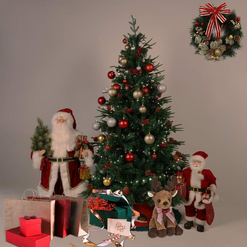 himaly Künstliche Weihnachtsbäume 210 cm mit 900 Spitzen PVC/PE Material Naturgetreue Christbaum, 60