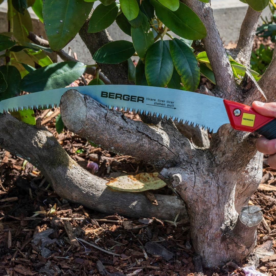 Berger Astsäge 64850 mit auswechselbaren Sägeblatt inklusive Schutzköcher, Länge: 33 cm Astsäge 33 c