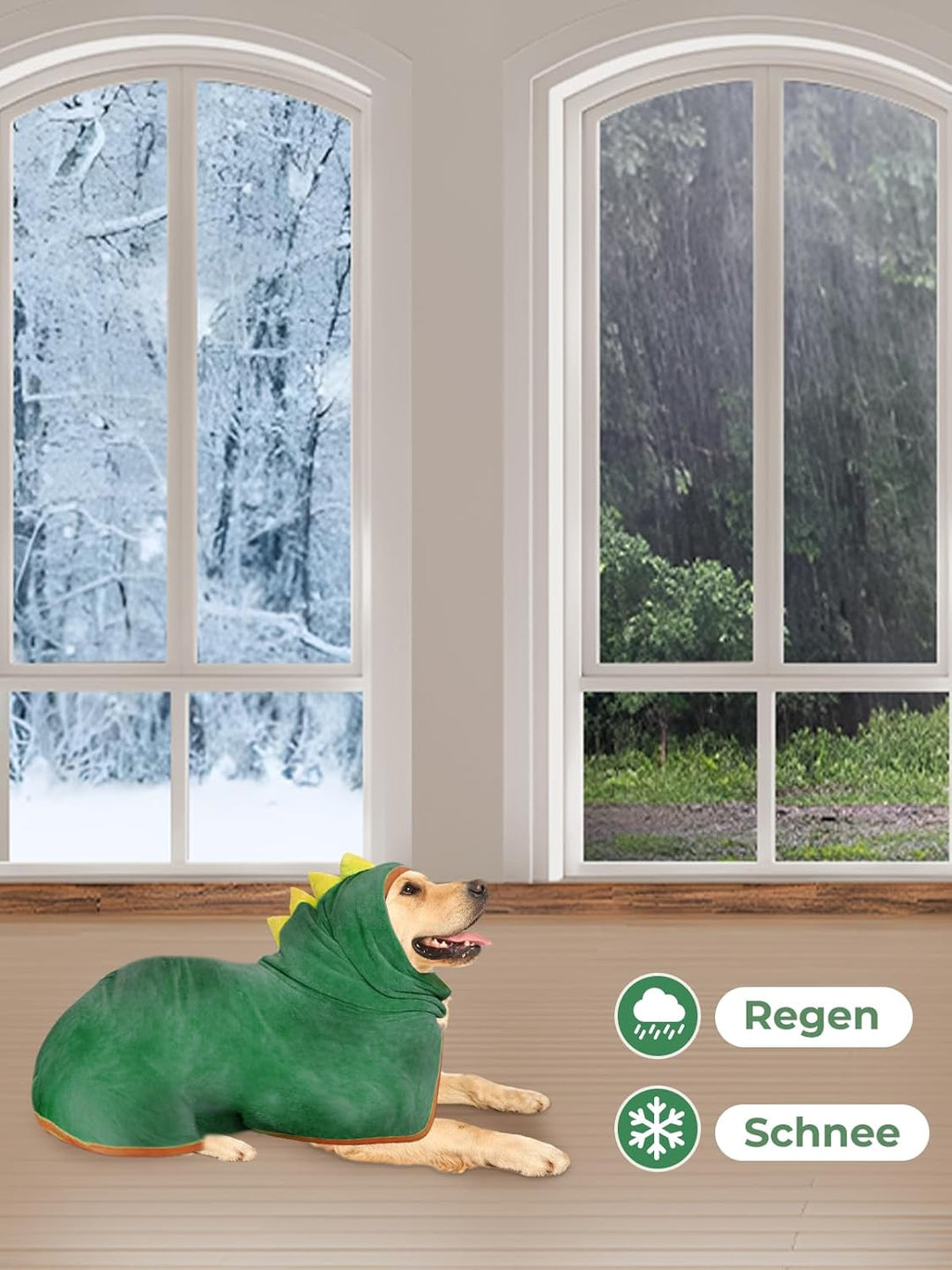 Bademantel für Hunde, Hundebademantel Aus Mikrofaser, Verstellbares Halsband Mit Klettverschluss Sch