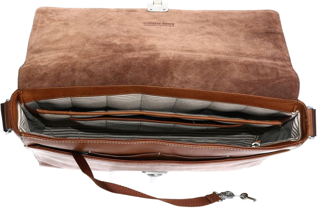 Leonhard Heyden Bergamo Umhängetasche 38 cm Hellbraun Light Brown, Light Brown