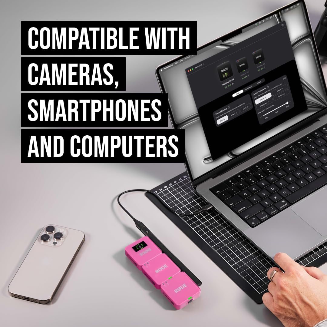 RØDE Wireless GO (Gen 3) – Kompakter kabelloser Mikrofon – Kristallklarer Klang, 32-Bit Float Aufnah