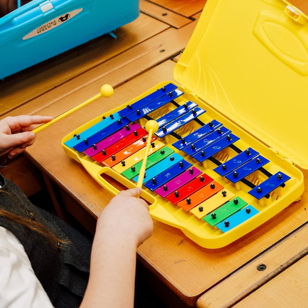 A-Star 25 Note Chromat Glockenspiel 2 Oktaves G5-G7 In Festem Fall Mit Schlägern-Regenbogen Metallst
