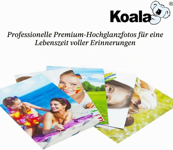 Koala Inkjet Hochglänzend Fotopapier DIN A3, 240 g/m², 100 Blatt, für Canon HP Epson Tintenstrahldru