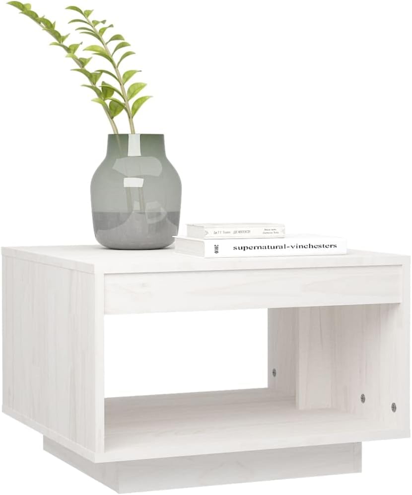 50x50x33,5 cm Beistelltisch Holz Wohnzimmer Tisch für Couch Quadratischer Wohnzimmertisch Modern Kle