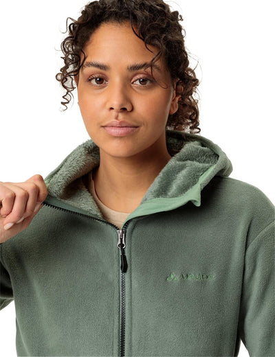 VAUDE Damen Women's Neyland Fleece Hoody Jacke 34 Agave, 34 Agave