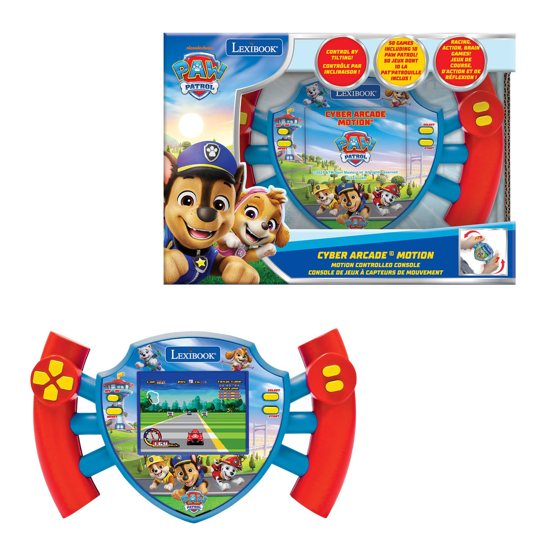 Lexibook, Paw Patrol, Kompakte und tragbare Cyber Arcade Konsole, 50 Spiele, Farb-LCD-Bildschirm, Ba