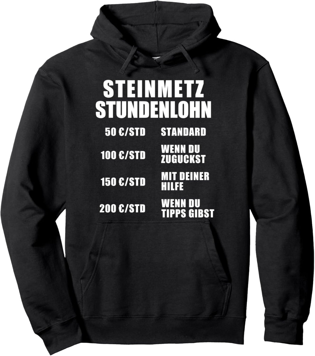 Stundenlohn Steinmetz Handwerker Arbeit Beruf Bildhauer Pullover Hoodie