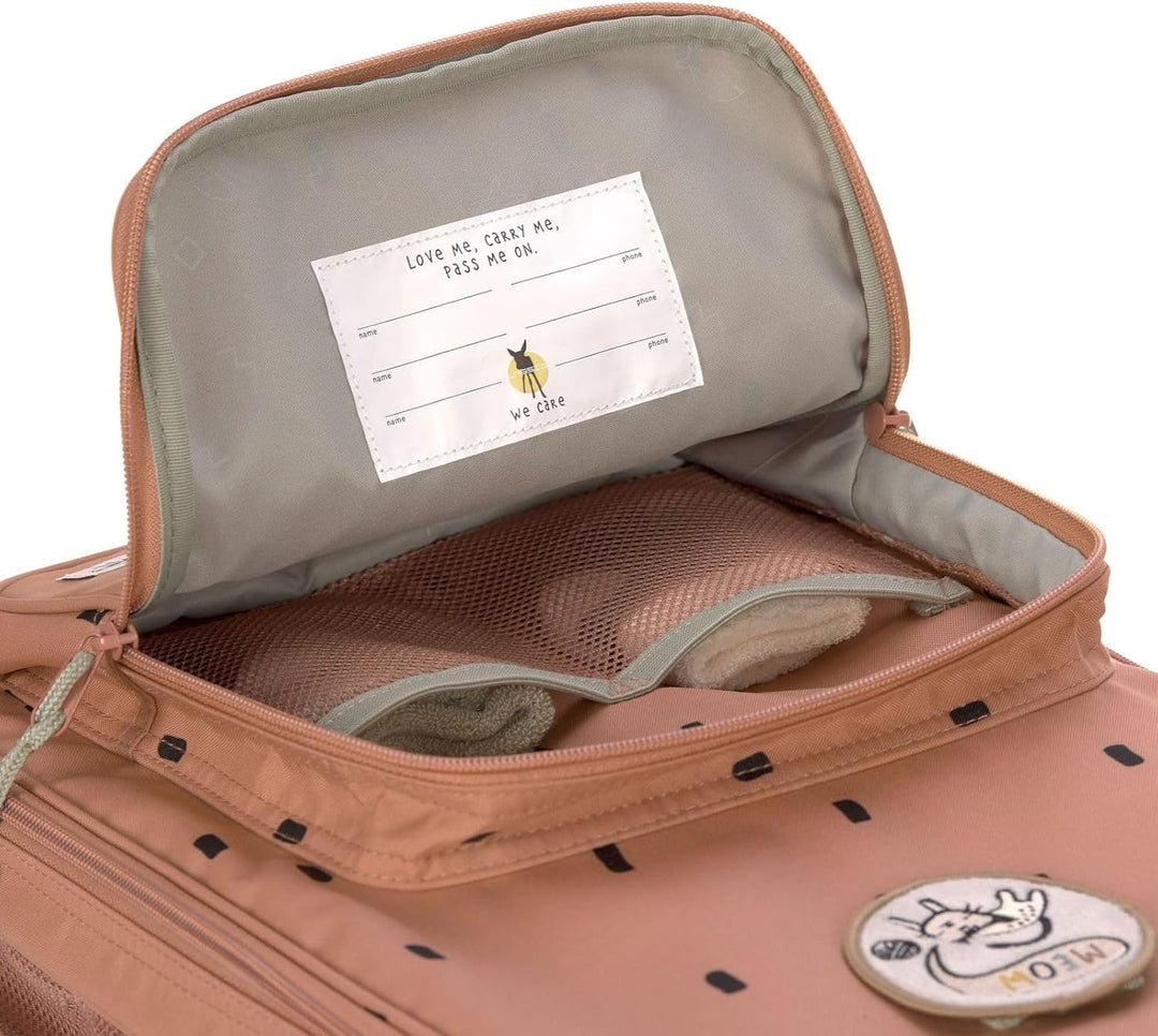 LÄSSIG Kinderkoffer Trolley Reisekoffer mit Teleskopstange und Rollen für Kinder Handgepäck/Trolley