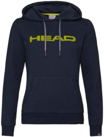 HEAD Damen Club Rosie Hoodie W Hooded Sweatshirt XS Dunkel Blau/Gelb, XS Dunkel Blau/Gelb