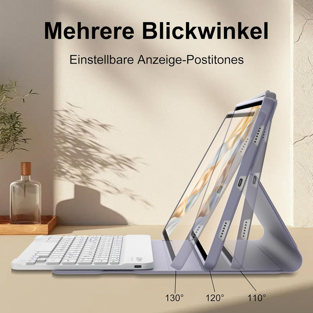 IVEOPPE Tastatur für Honor Pad X9a 11.5 Zoll, Hülle mit Bluetooth Abnehmbarer Tastatur für Honor Pad