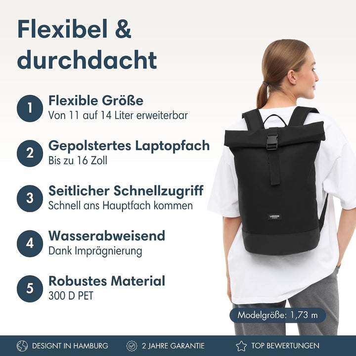 LARKSON Rucksack Damen &amp; Herren Leo – Janne Small, Leo