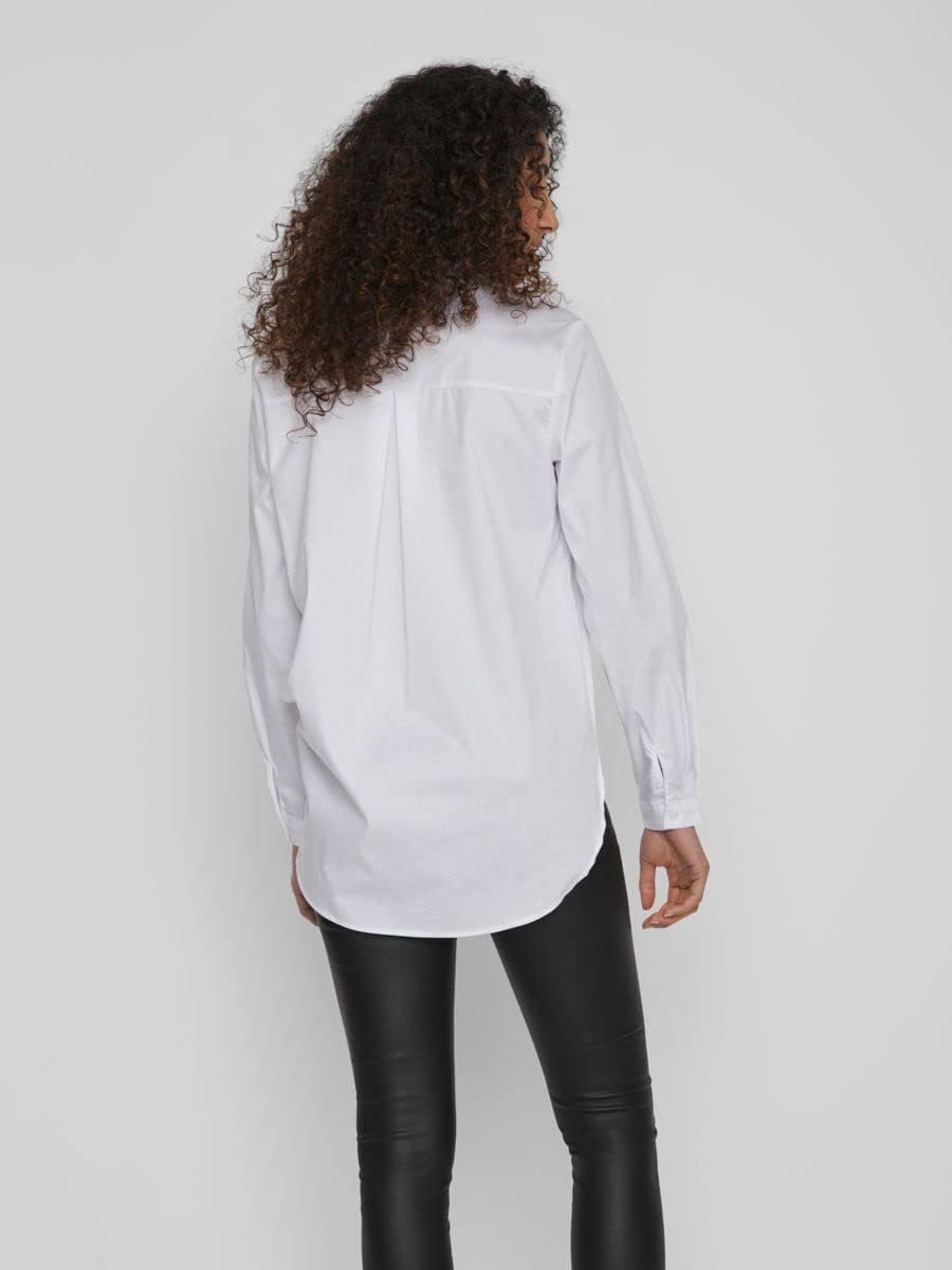 Vila Gimas Long Sleeve Shirt 38 Optical Snow, 38 Optical Snow