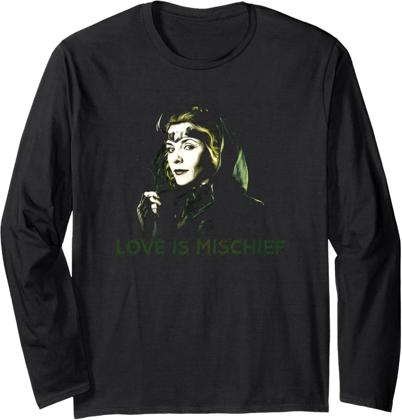 Marvel Loki Sylvie Love is Mischief Langarmshirt