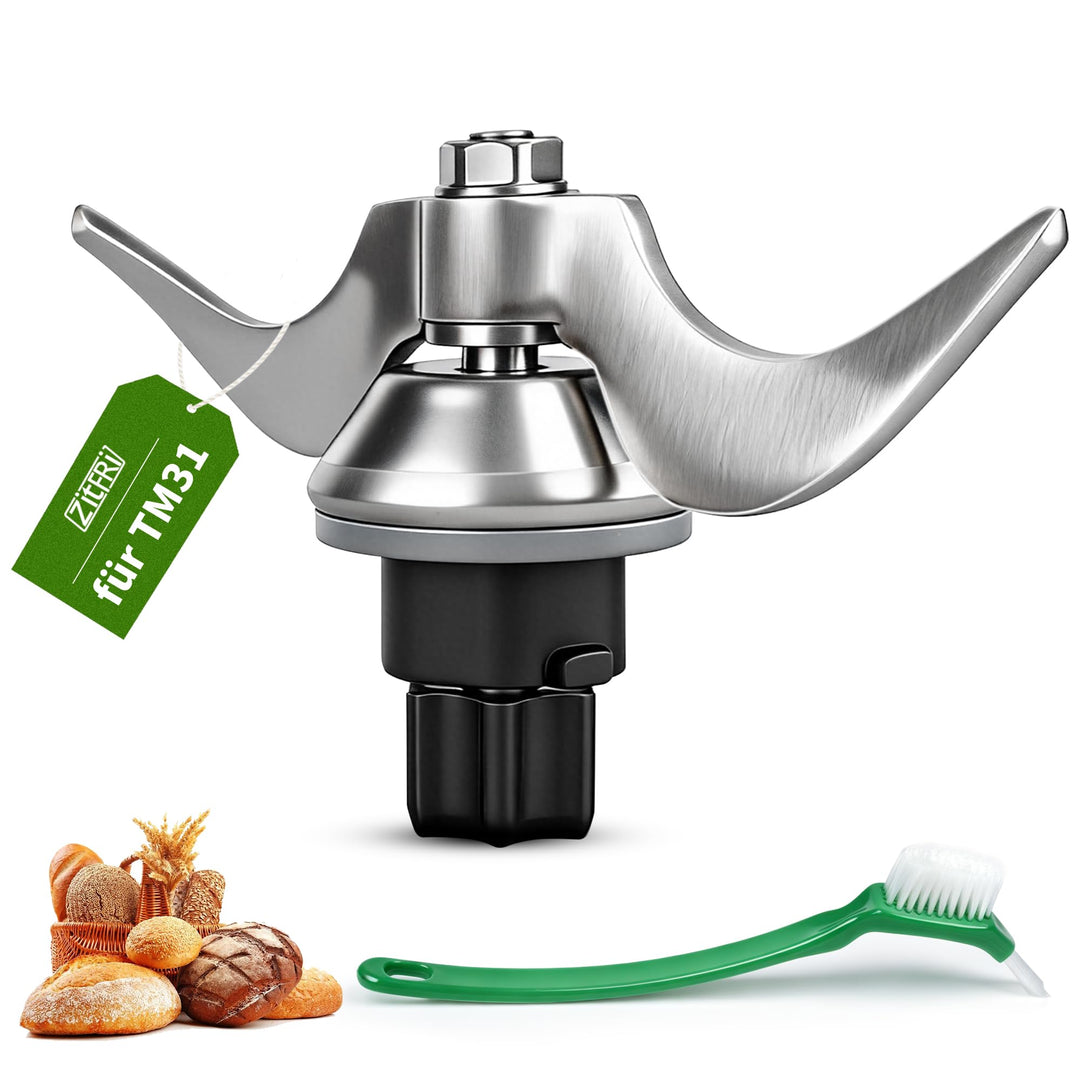 Teigmesser kompatibel mit Vorwerk Thermomix TM31 – Edelstahl Mixmesser Ersatzteil für Vorwerk Küchen