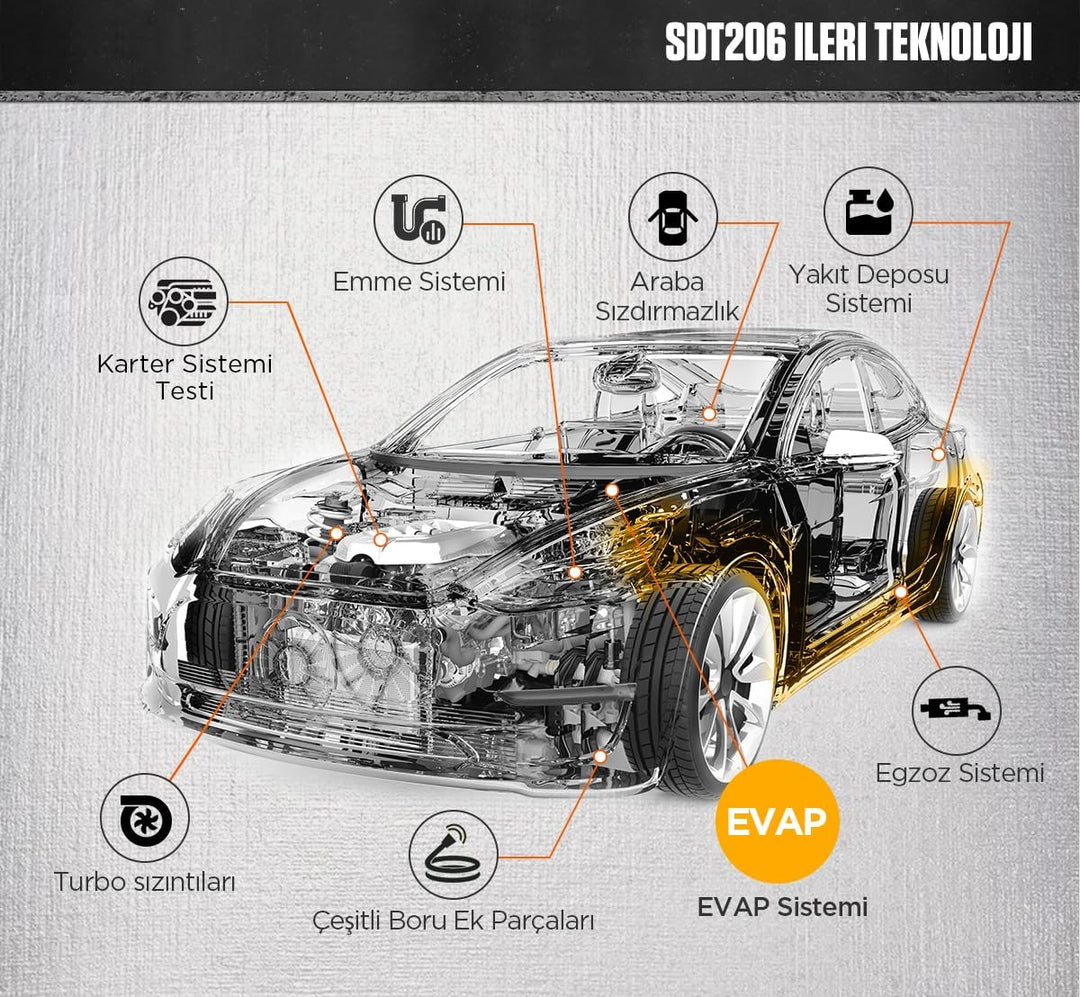 AUTOOL Automotive Pipes Kraftstoffleckdetektor Diagnositc Tester EVAP Lecks Prüfmaschine für 12 V Fa
