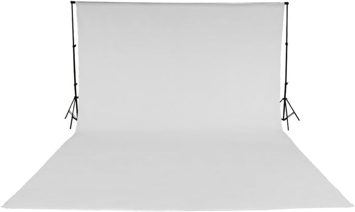 tectake® Teleskop Fotostudio Komplettset Hintergrundsystem inkl. Hintergrund 6x3 m + Tasche - Divers