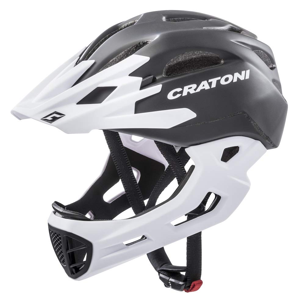 Cratoni Fahrradhelm C-Maniac L-XL schwarz/weiss matt, L-XL schwarz/weiss matt