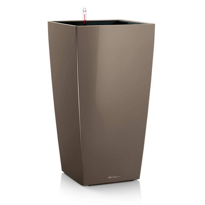 LECHUZA CUBICO Premium 40 taupe hochglanz 18215 39.5x39.5x75.5 cm Taupe Hochglanz, 39.5x39.5x75.5 cm