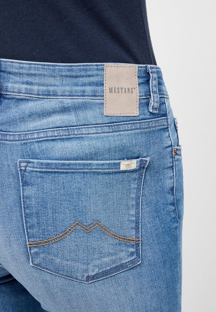 MUSTANG Damen Jeans Hose Crosby 26W / 30L Mittelblau 402, 26W / 30L Mittelblau 402