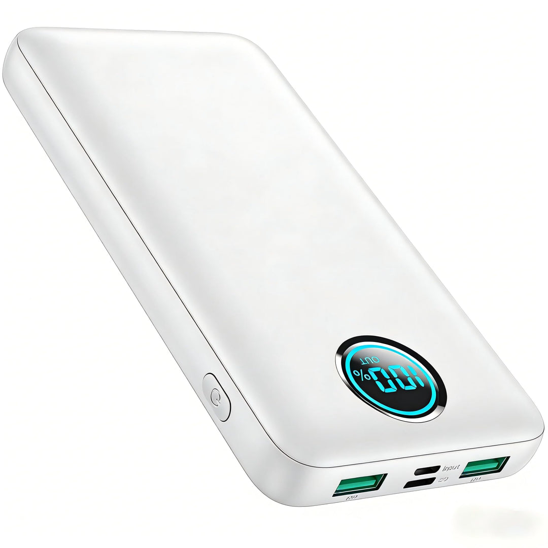 Power Bank USB C mit Kabel 26800mAh, PD 25W QC4.0 Schnellladung Powerbank, 5 Ausgängen Externe Handy