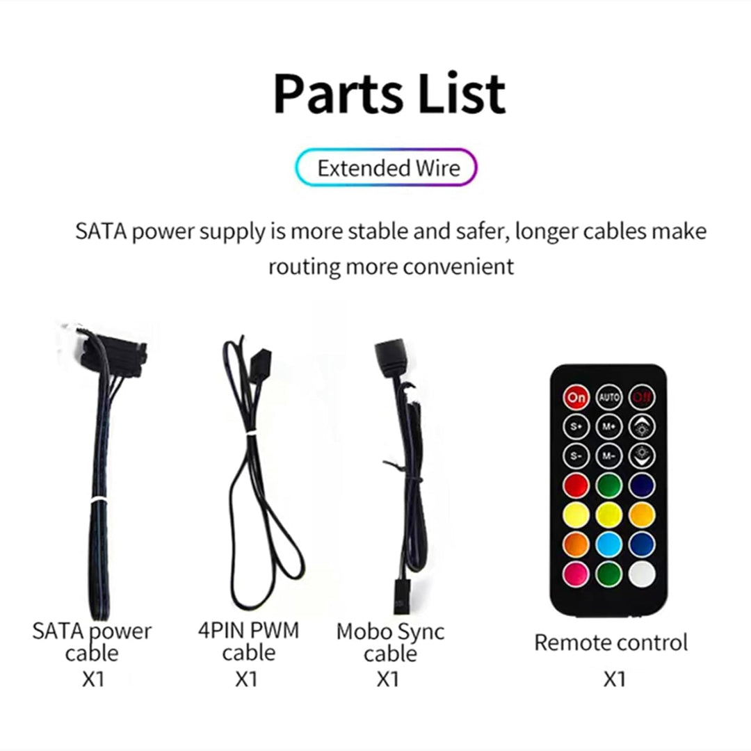 Jungle Leopard ARGB PWM Fan Hub mit Controller für 5V adressierbare ARGB Computer PC Case Fan 1 bis