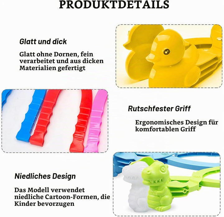 4 Stück Bento Zubehör - Rice Ball und Sushi Formen mit Animal Shapes DIY Tool